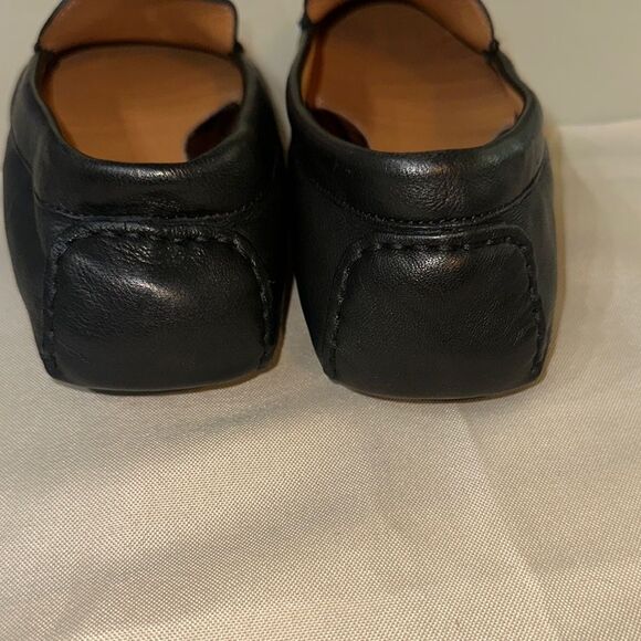 Johnston & Murphy Black Leather Loafers Moccasin-Style Slip-Ons - Picture 5 of 10